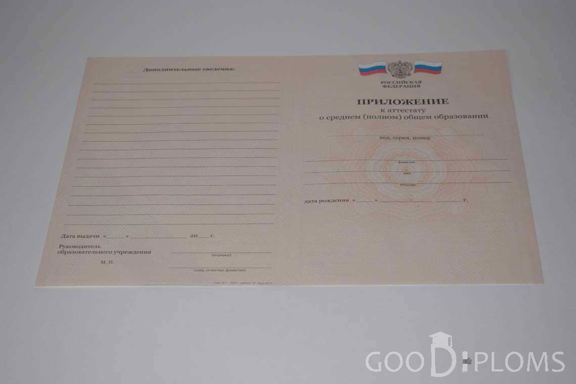 Приложение к Аттестату За 11 Класс период выдачи 2008-2009 -  Днепропетровск