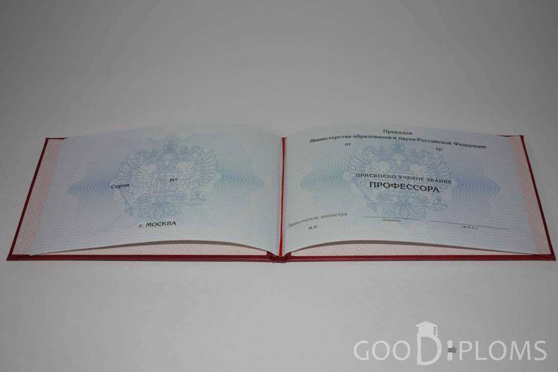 Аттестат Профессора период выдачи 2015-2020 -  Днепропетровск