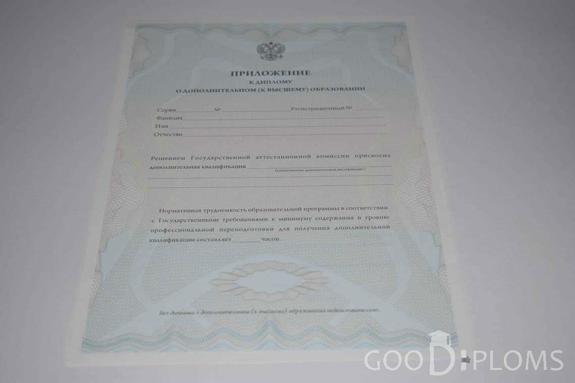 Приложение к Диплому МВА период выдачи 2011-2020 -  Днепропетровск
